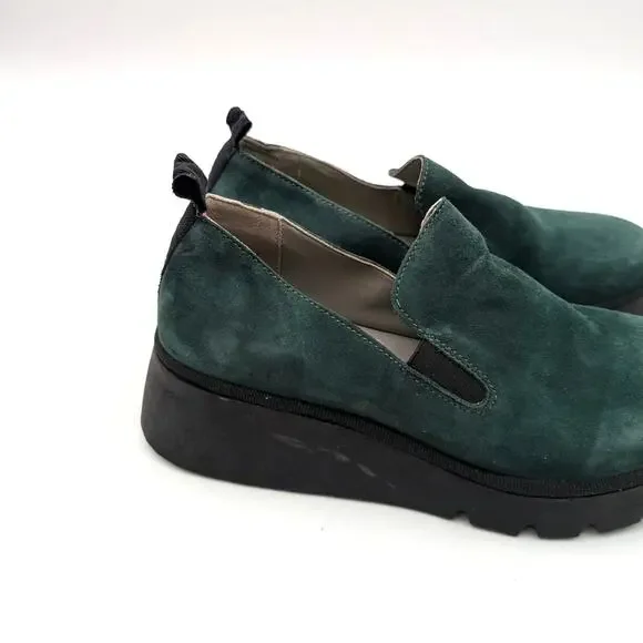 Fly London Pece Wedge Loafer Shoes Women's Forest Green Size US6.5 EU37a - Picture 13 of 15
